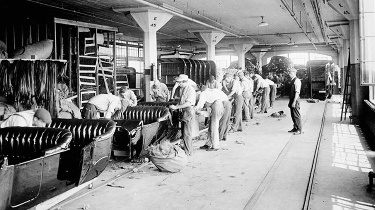 Assembly line workers