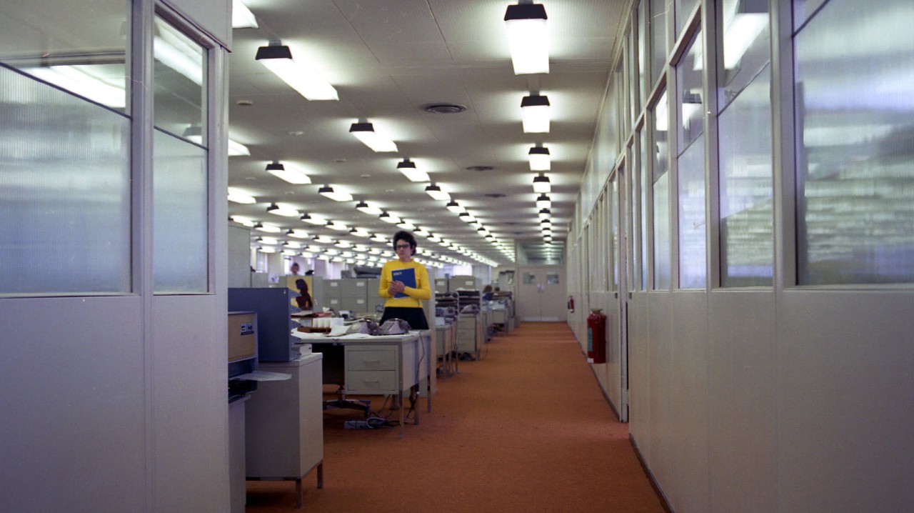 A research and engineering center in 1973