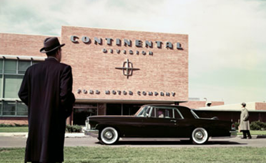 Color photo of a Lincoln Continental