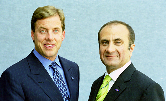 Color photo of Bill Ford and Jacques Nasser