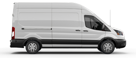 2026 Ford E-Transit™ Cargo Van shown in Oxford White