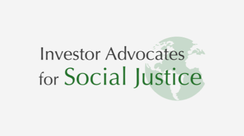 Logo for Investor Advocates for Social Justice, with Ford ranked second in sector