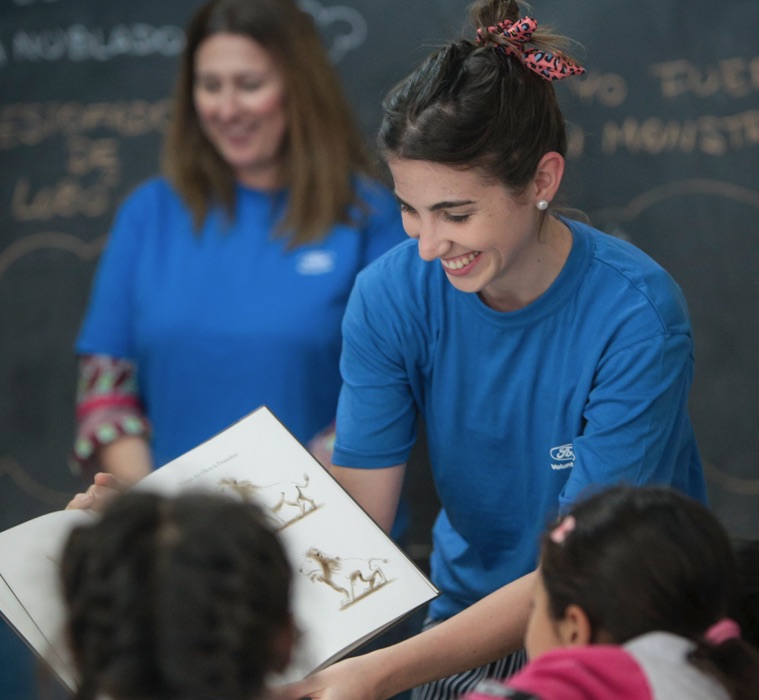 Ford employees volunteering during Ford Global Caring Month