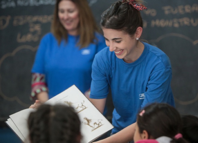 Ford employees volunteering during Ford Global Caring Month